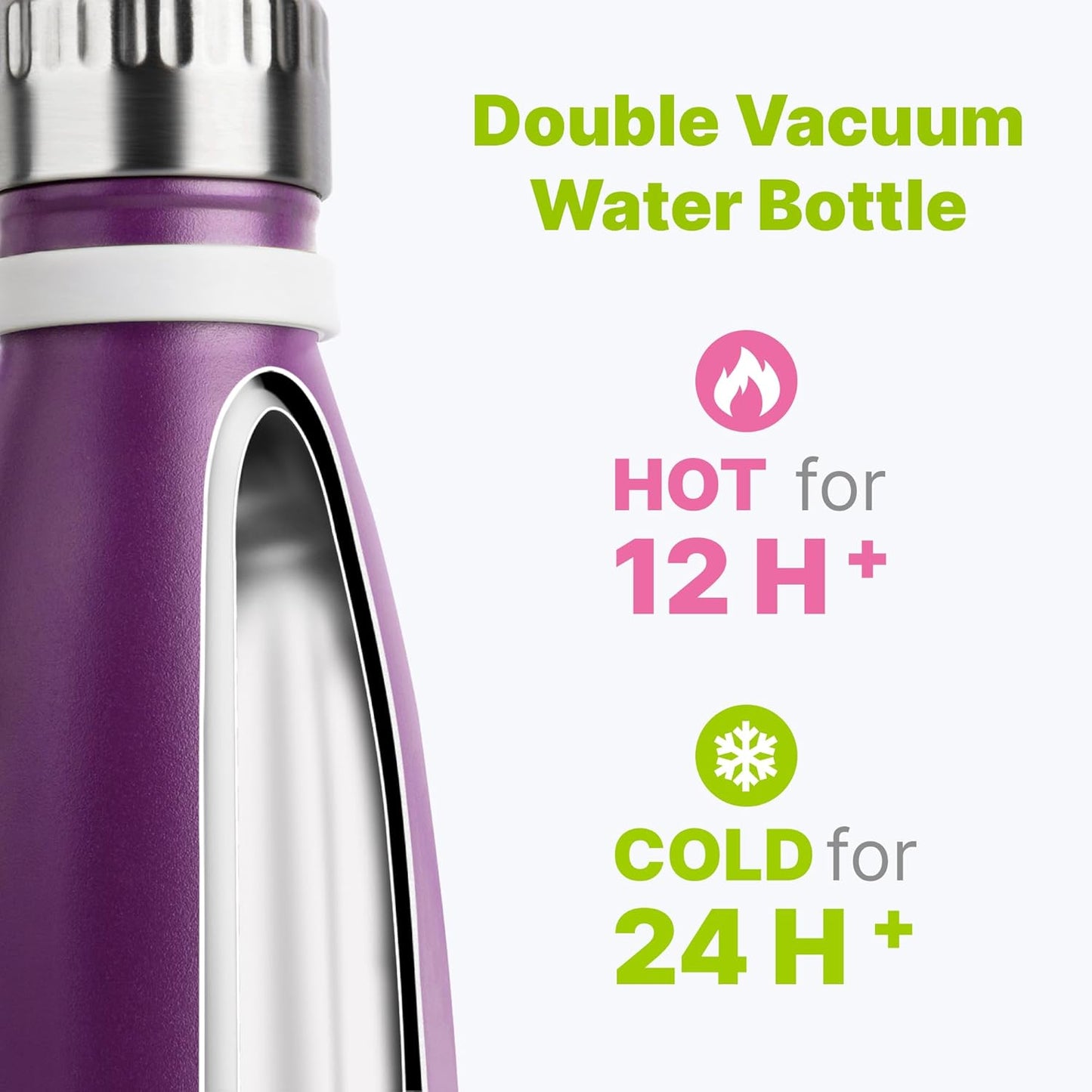 Mollcity Kids Water Bottle for School-12 oz Stainless Steel Double Wall Vacuum Insulated Sports Water Bottle Reusable Metal Leak Proof Cola Shape Flask for Girls (Sky Blue)