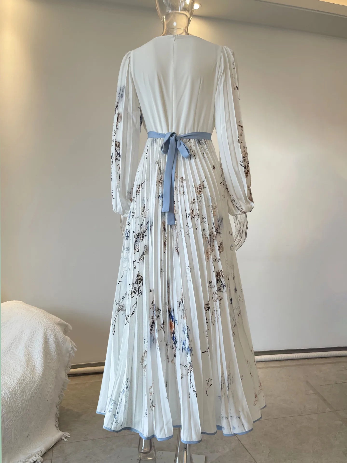 S-3XL Floral Chiffon Dress Cross-Border for Amazon Independent Station Popular for Casual Summer Holiday