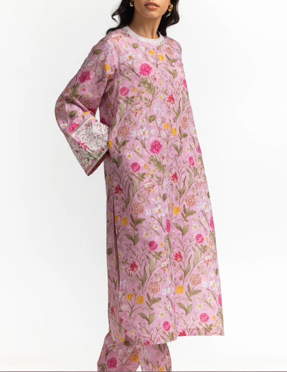 Gul Ahmed Original Printed viscose With embroidery Co-Ord Set