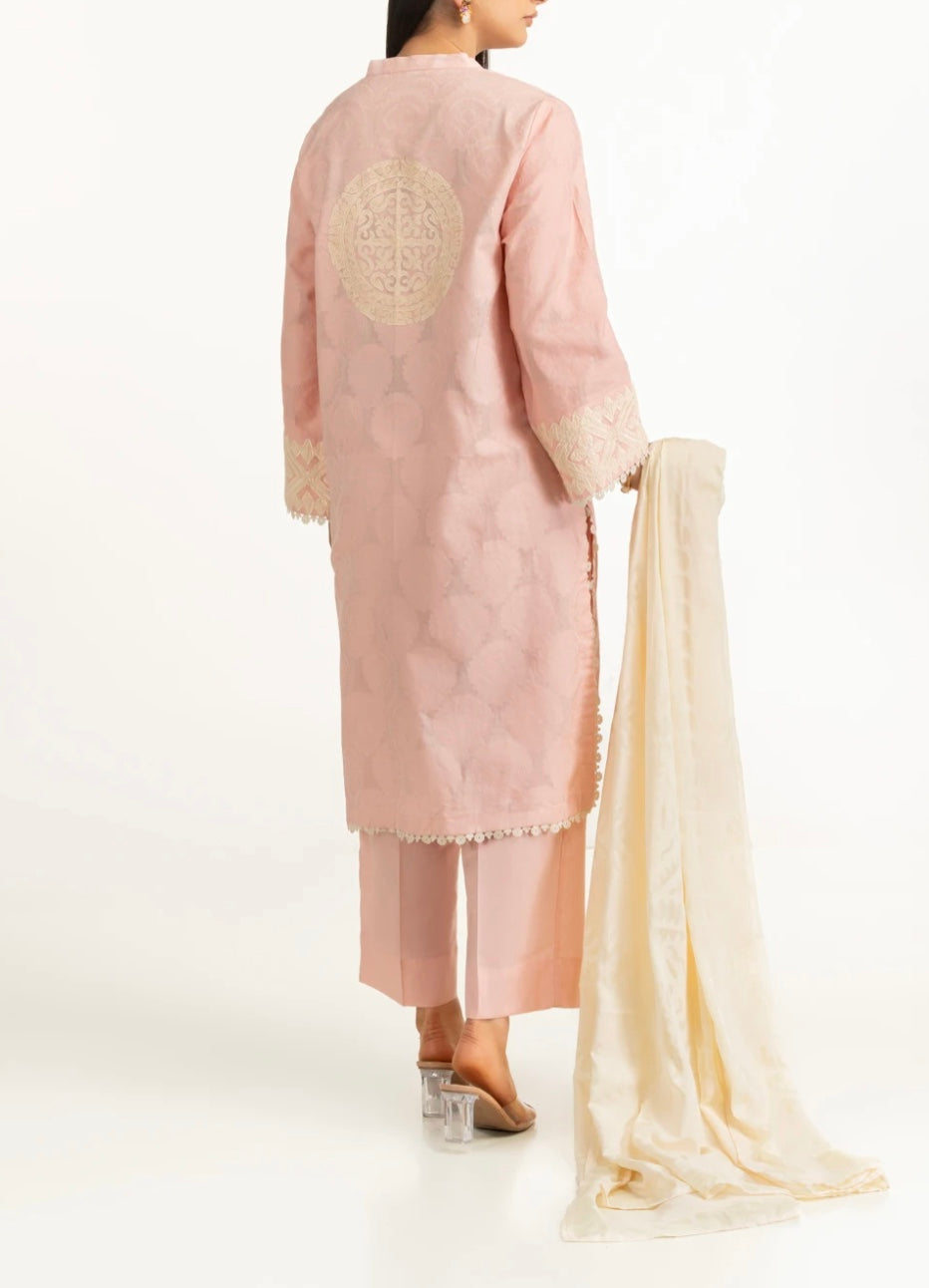 Gul Ahmed Original Pakistani 3 PC Jacquard Embroidered Suit