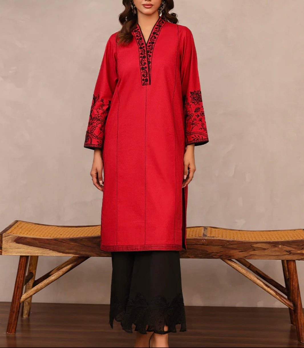 Asim Jofa Original Pakistani 1 Pc Embriodered Shirt