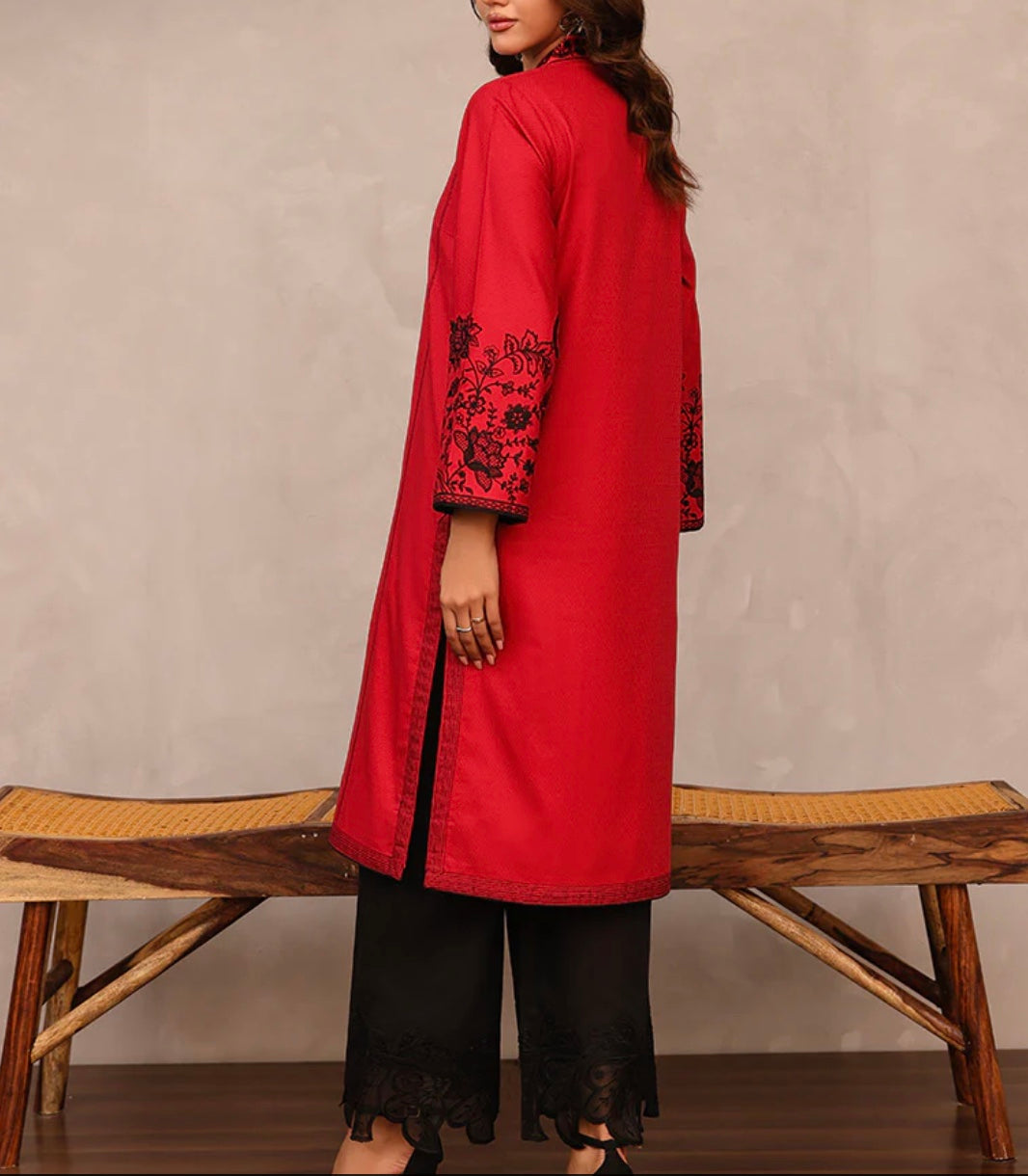 Asim Jofa Original Pakistani 1 Pc Embriodered Shirt