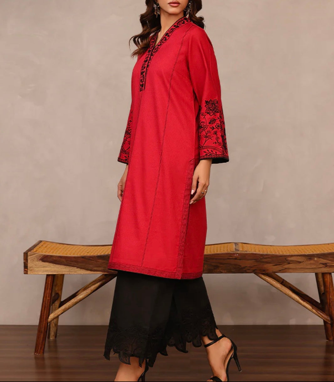 Asim Jofa Original Pakistani 1 Pc Embriodered Shirt