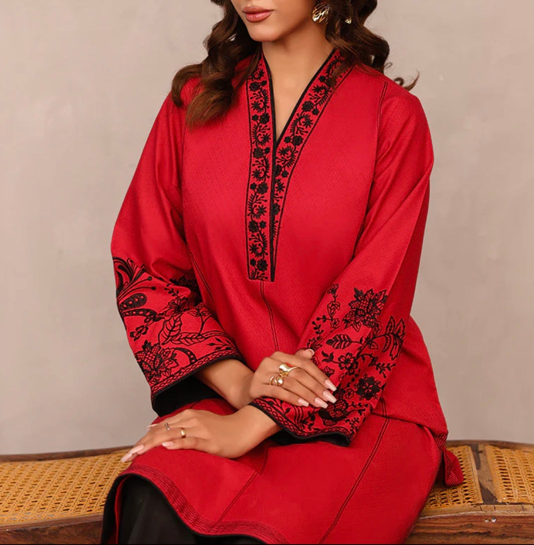 Asim Jofa Original Pakistani 1 Pc Embriodered Shirt