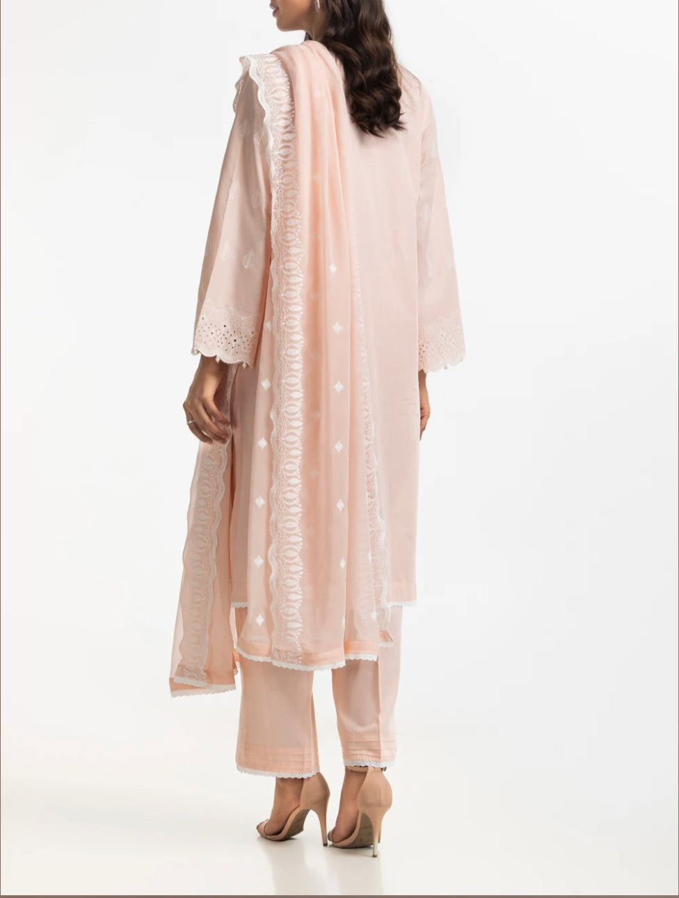 Gul Ahmad Pakistani 3PC Lawn Schiffli Embroidered Suit