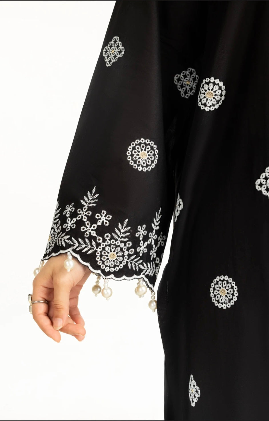 Gul Ahmed Original Pakistani 3 PC Lawn Schiffli Embroidered Suit