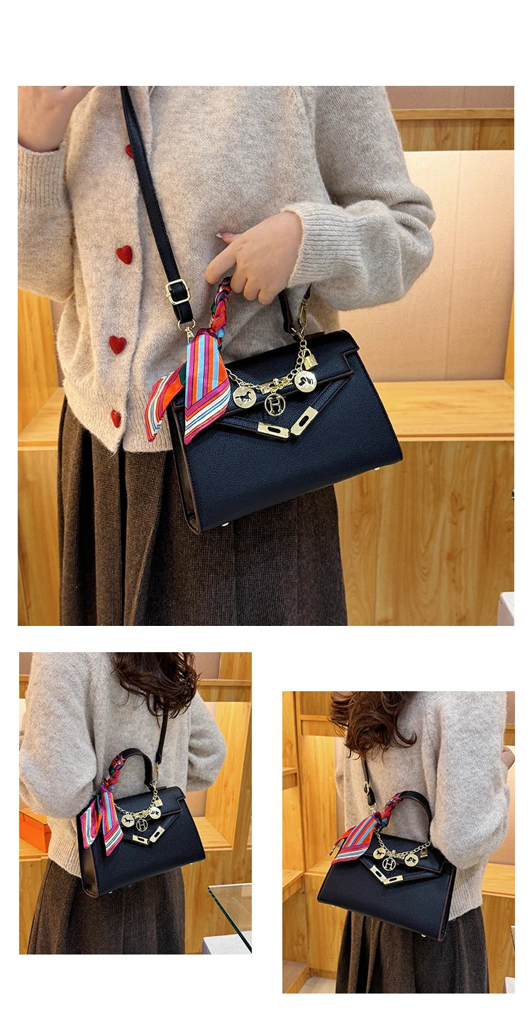 High Quality Ladies Shoulder Bag Leather Messenger Crossbody Handbags Fashion Designer Popular Classic Chic