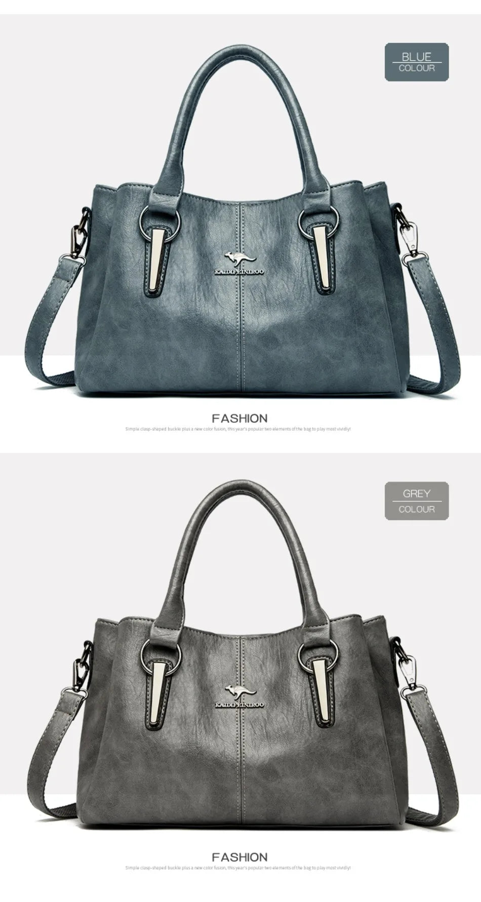 Genuine 3Layers High Quality Soft PU Leather Ladies Shoulder Crossbody Bags for Women Luxury Handbags Women Designer A Main