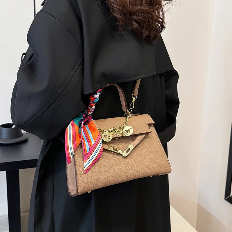High Quality Ladies Shoulder Bag Leather Messenger Crossbody Handbags Fashion Designer Popular Classic Chic