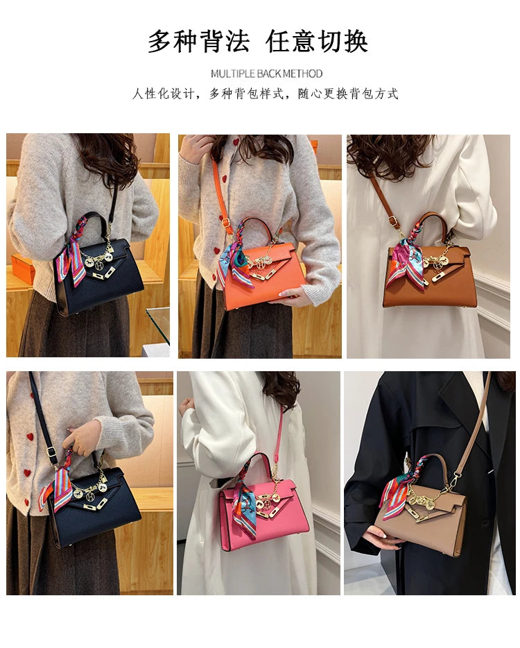 High Quality Ladies Shoulder Bag Leather Messenger Crossbody Handbags Fashion Designer Popular Classic Chic