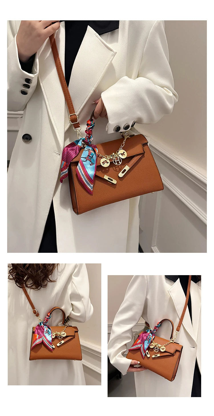 High Quality Ladies Shoulder Bag Leather Messenger Crossbody Handbags Fashion Designer Popular Classic Chic