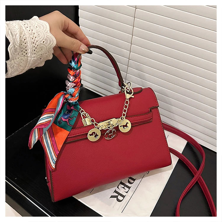 High Quality Ladies Shoulder Bag Leather Messenger Crossbody Handbags Fashion Designer Popular Classic Chic