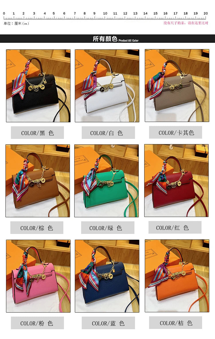 High Quality Ladies Shoulder Bag Leather Messenger Crossbody Handbags Fashion Designer Popular Classic Chic