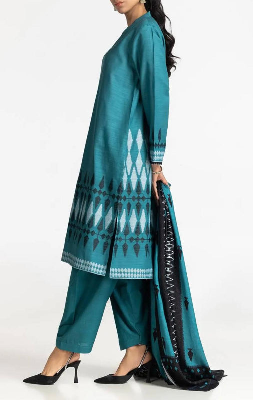 GUL-AHMED ORIGINAL 3 PCS PAKISTANI JACQUARD SUIT FOR SPRING AND SUMMER SEASON