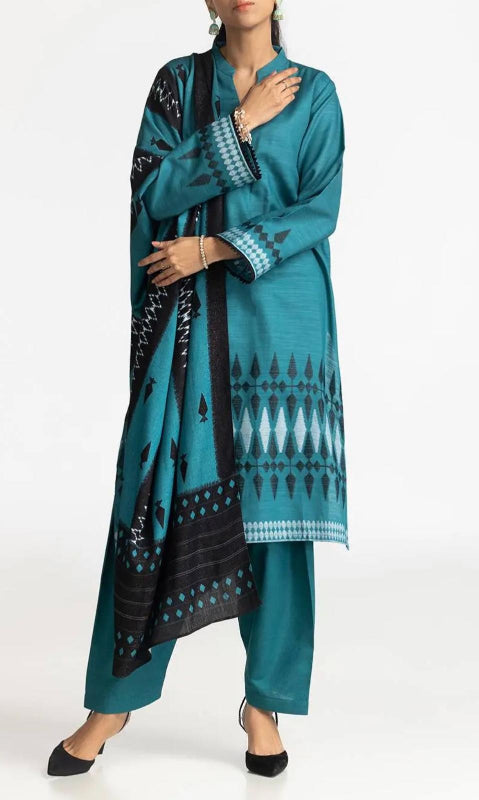 GUL-AHMED ORIGINAL 3 PCS PAKISTANI JACQUARD SUIT FOR SPRING AND SUMMER SEASON