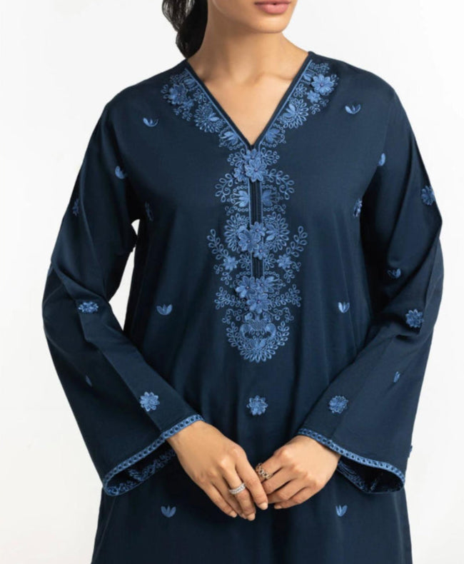 GUL-AHMED ORIGINAL PAKISTANI 3PCS CAMBRIC EMBROIDERED SUIT