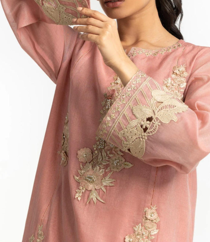 Gul Ahmed Original 2 PCS Maisuri Embroidered Shirt And Trouser