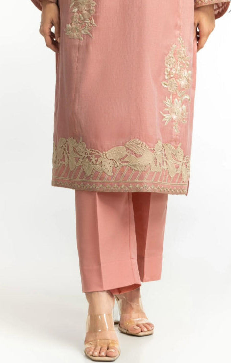 Gul Ahmed Original 2 PCS Maisuri Embroidered Shirt And Trouser