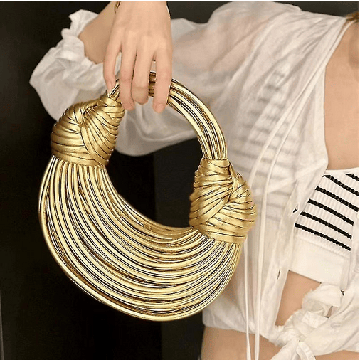 High Quality Gold And Silver Designer Handbags For Women