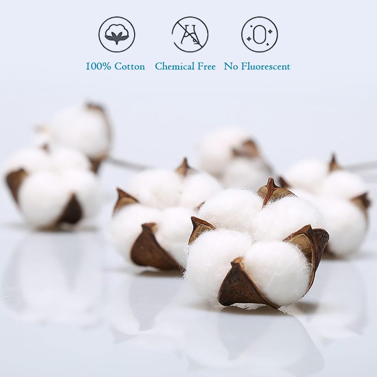 Disposable Face Towels,Makeup Remover Wipes, Clean Facial Wipes for Sensitive Skin,100% Cotton Facial Towels Disposable Cotton Tissues for Washing Face (1 Count (Pack of 100))