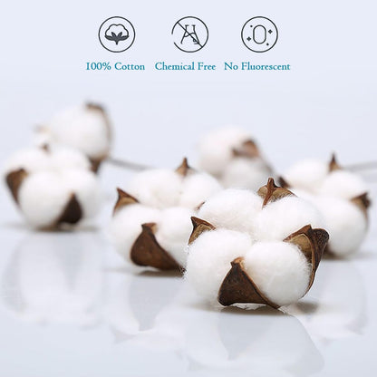 Disposable Face Towels,Makeup Remover Wipes, Clean Facial Wipes for Sensitive Skin,100% Cotton Facial Towels Disposable Cotton Tissues for Washing Face (1 Count (Pack of 100))