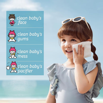 Disposable Face Towels,Makeup Remover Wipes, Clean Facial Wipes for Sensitive Skin,100% Cotton Facial Towels Disposable Cotton Tissues for Washing Face (1 Count (Pack of 100))