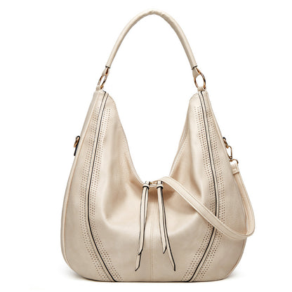 New Trend Retro Large  Capacity Tote Shoulder Bag Tassel Hollow One-shoulder Casual Bag Women's Big Bag Casual Bag