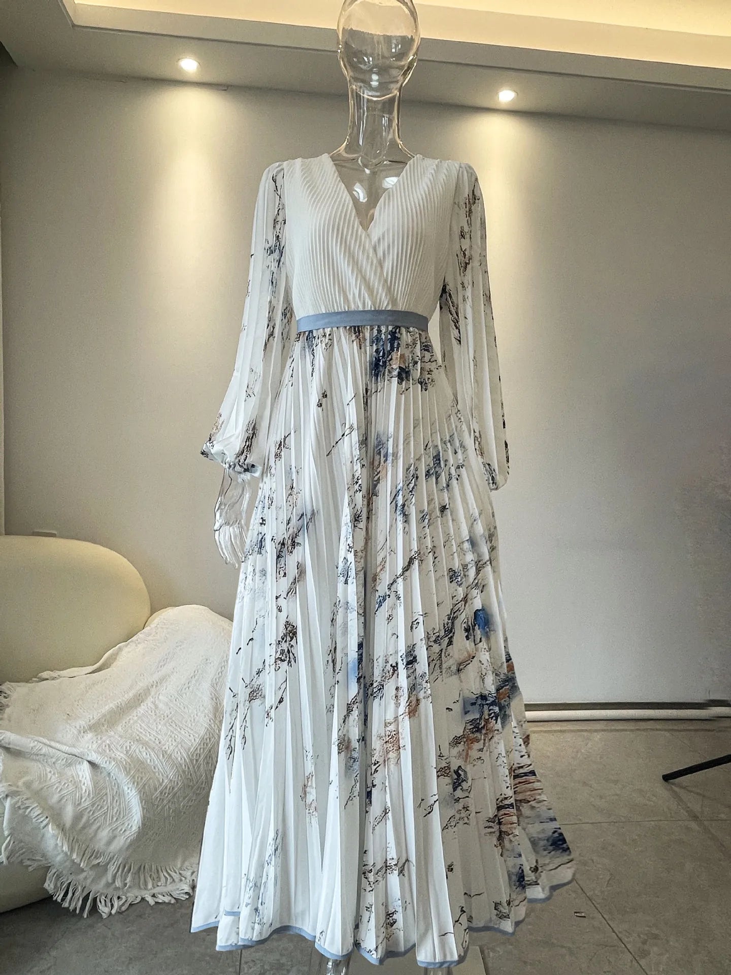 S-3XL Floral Chiffon Dress Cross-Border for Amazon Independent Station Popular for Casual Summer Holiday