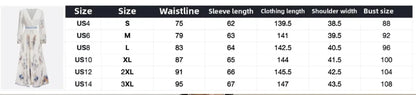 S-3XL Floral Chiffon Dress Cross-Border for Amazon Independent Station Popular for Casual Summer Holiday