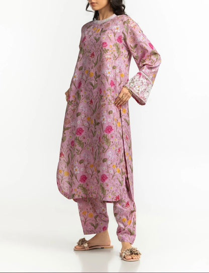Gul Ahmed Original Printed viscose With embroidery Co-Ord Set