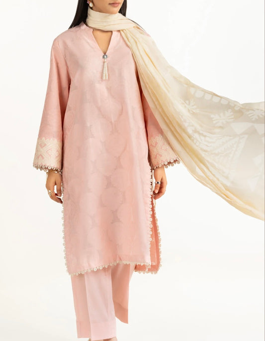 Gul Ahmed Original Pakistani 3 PC Jacquard Embroidered Suit