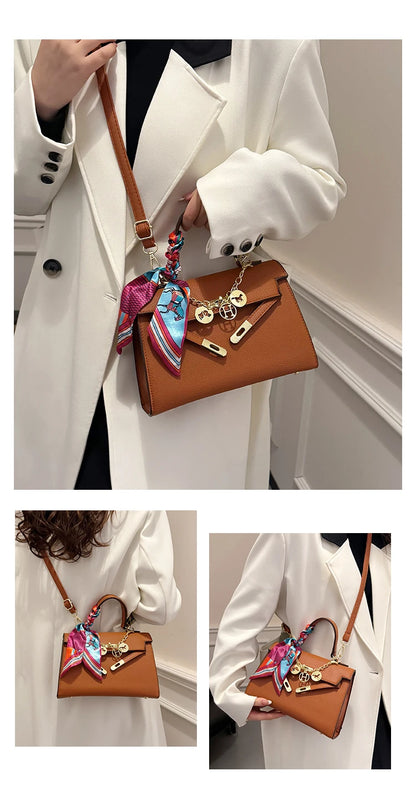 High Quality Ladies Shoulder Bag Leather Messenger Crossbody Handbags Fashion Designer Popular Classic Chic