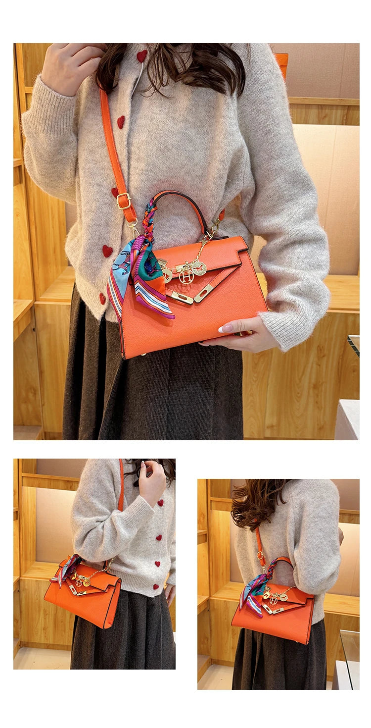 High Quality Ladies Shoulder Bag Leather Messenger Crossbody Handbags Fashion Designer Popular Classic Chic