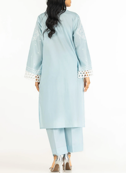 Gul-Ahmed- Original 3 PC Embroidered Chicken Kari Suit