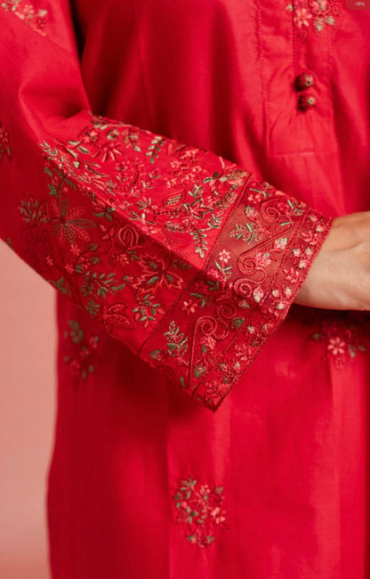 Alkaram Original 3 PCS Pakistani Cambric Lawn Embroidered Suit